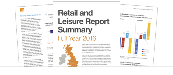 Retail and Leisure (Full Year 2016) Summary Report