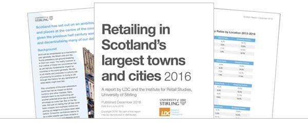 Retailing in Scotland’s largest towns and cities 2016