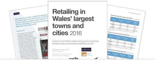 Retailing in Wales’ largest towns and cities 2016