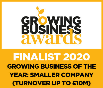 Growing Business Awards Finalist 2020 - Growing Business of the Year: Smaller Company (Turnover up to £10m)